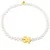 Pearl bracelet with gold bear 815911150