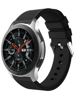 Silicone strap for Samsung Galaxy Watch - Black 20 mm