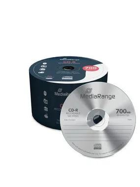 CD-R MEDIA 700MB 52X 50-PACK/MR207 MEDIARANGE