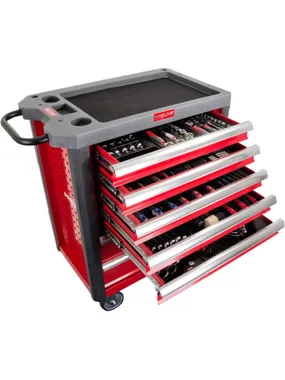 Tool cabinet with 7 drawers and 206 pieces of equipment. proline