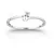 Minimalist silver ring with zircon Silver LPS03AWV070