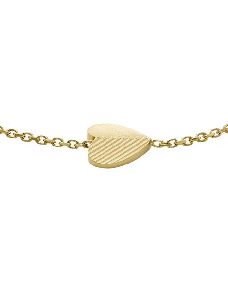 Delicate gold-plated heart bracelet Harlow JF04653710