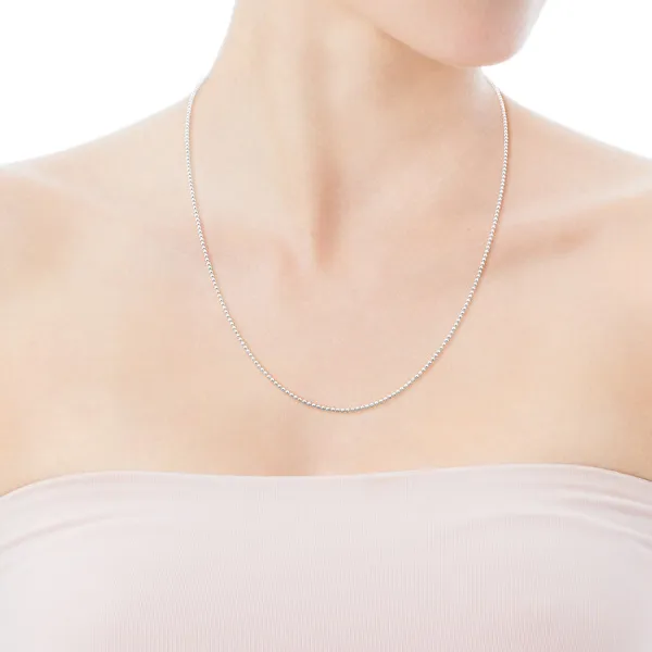 Silver chain necklace 611902800