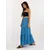 Women's blue ruffle skirt