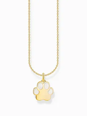 Thomas Sabo KE2266-427-14-L45V Gold-plated chain w. paw pendant