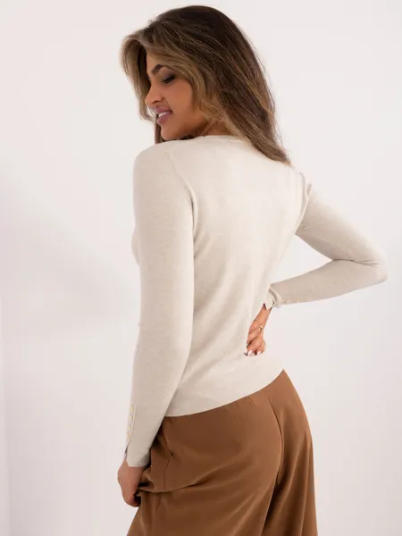 Women's beige cardigan