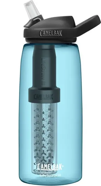 Pudele ar filtru CamelBak eddy+ 1L, filtrēts LifeStraw, True Blue