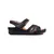 Women's black velcro sandals