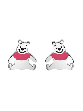 Playful steel earrings Winnie the Pooh E600188L.CS