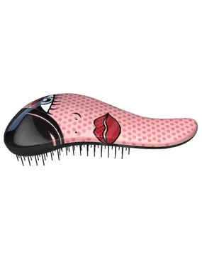 Hair brush with Red Lip / Eye handle