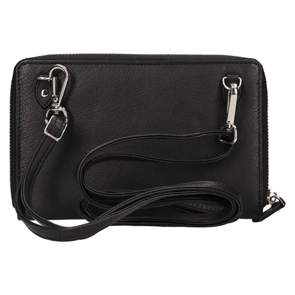 Women's leather crossbody bag BLC/5425 Black