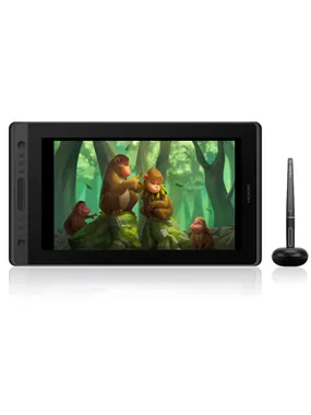 HUION Kamvas Pro 16 grafiskais planšetdators 5080 lpi 344,16 x 193,59 mm USB melns