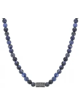 Beaded necklace Midnight Blue RR-NL014-S-70