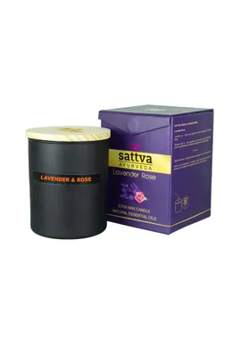 Lavender soy candle and Indian rose 200g