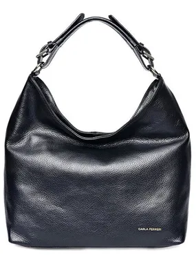 Women's leather handbag CF1881T Nero