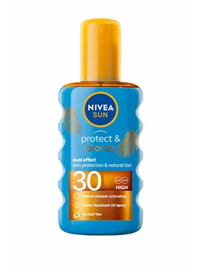 Suntan oil spray tanning supporting SPF 30 Sun (Protect & Bronze Oil) 200 ml