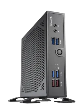 Shuttle XPC slim Barebone DS50U3, Intel i3-1315U, 2x LAN (1x 2.5Gbit, 1x 1Gbit), 1xCOM, 1xHDMI, 1xDP, 1x VGA, bez ventilatora, 24/7 pastāvīga darbība