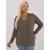 Women's khaki Plus size sweater