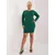 Women's dark green plus size tunic