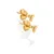 Beautiful Gold Plated Jac Jossa Soul DE760 Diamond Earrings