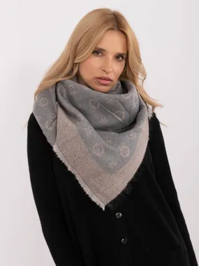 Women's gray-pink Scarf shawl / scarf / cowl