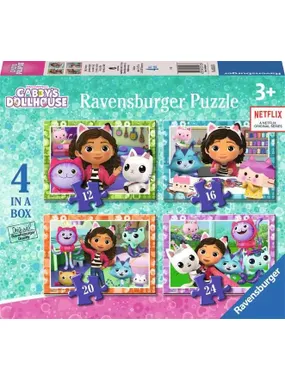 Puzzle 4 in 1 Dolhouse Gabbys