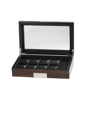 Rothenschild watch box RS-2381-10W for 8 watches + cufflinks