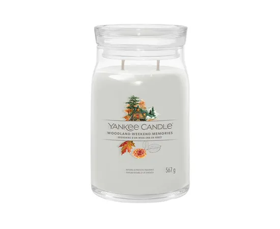 Aromatic candle Signature glass large Woodland Weekend Memories 567 g
