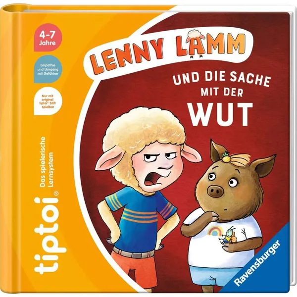 tiptoi Lenny Lamm and the thing with anger, learning book