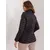 Women's black mid-season jacket