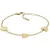 Delicate gold-plated heart bracelet Harlow JF04653710