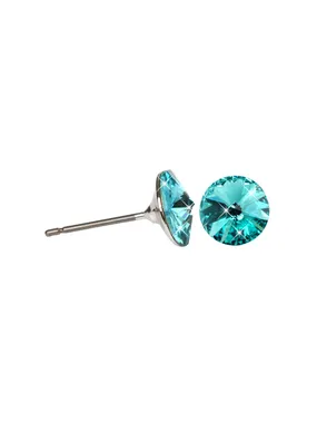 Rivoli Light Turquois fine stud earrings