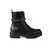 Black women's worker boots with a Shelovet chain made of ecological leather