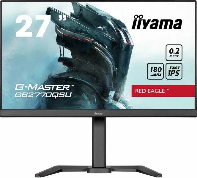 iiyama G-MASTER GB2770QSU-B6 datora monitors 68,6 cm (27") 2560 x 1440 pikseļi 2K Ultra HD LCD melns