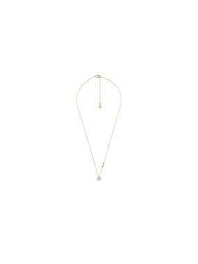 Gentle gold-plated necklace with zircons MKC1208AN710