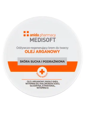Medisoft nourishing and regenerating face cream with argan oil 100ml