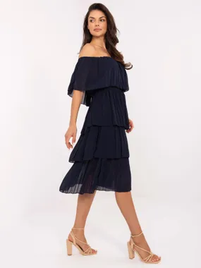 Women's navy blue Spanish dress