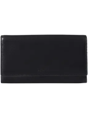 Women's leather wallet 28 black