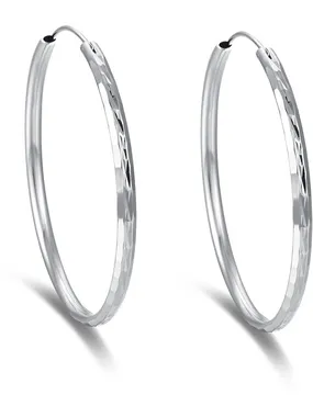 Timeless round earrings made of silver AGUC2272