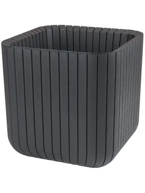 Keter Cube Wood Planter M anthracite pot