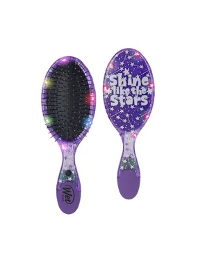 Wet Brush, Galaxy Twinkling Lights Collection - Original, Detangler, Hair Brush, Purple Stars, Detangle
