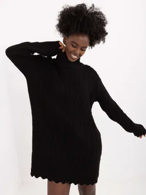 Women's black knit dress