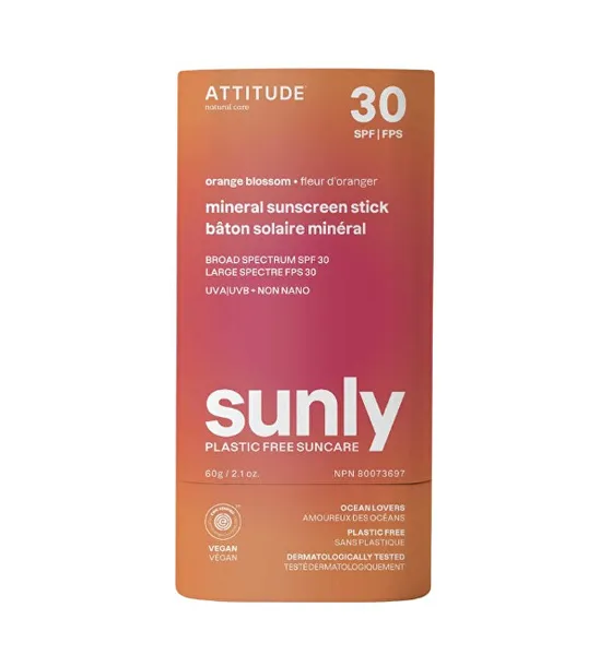 Mineral protection stick for the body Orange Blossom SPF 30 Sunly (Mineral Sunscreen Stick) 60 g