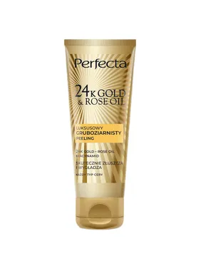 24K Gold & Rose Oil luxurious coarse-grained face scrub 75g