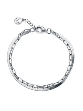 Double Silver Bracelet Elegant 9133P100-00