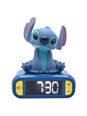 Digital alarm clock with a Stitch 3D nightlight