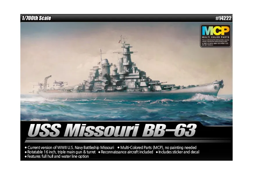 ACADEMY BB-63 USS Missou ri 1:700