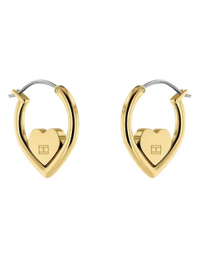 Original gold-plated earrings in the shape of hearts 2780557