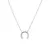 Sparkling Silver Horseshoe Necklace AJNA0021