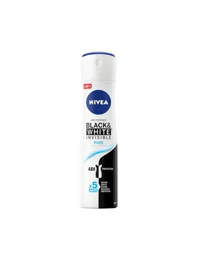 Black&White Invisible Pure antiperspirant spray 150ml